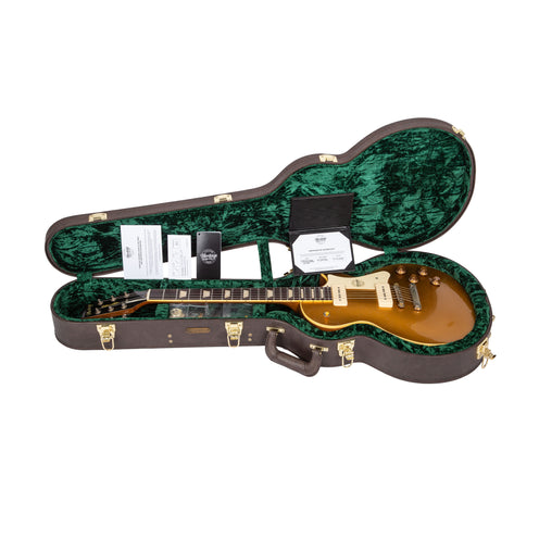 Heritage Custom Shop Core Collection H-150 P90 Electric Guitar with Case, Gold Top, Artisan Aged