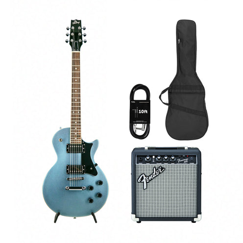 Heritage Ascent Collection H-150 Electric Guitar, Pelham Blue w/ Fender Frontman 10G Bundle