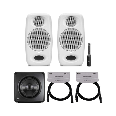 IK Multimedia iLoud Micro Monitor Pro White w/ Sub Bundle