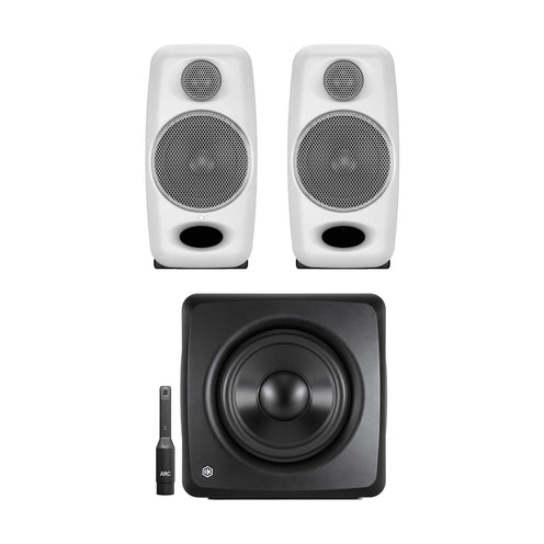 IK Multimedia iLoud Micro Monitor White w/ Sub Bundle