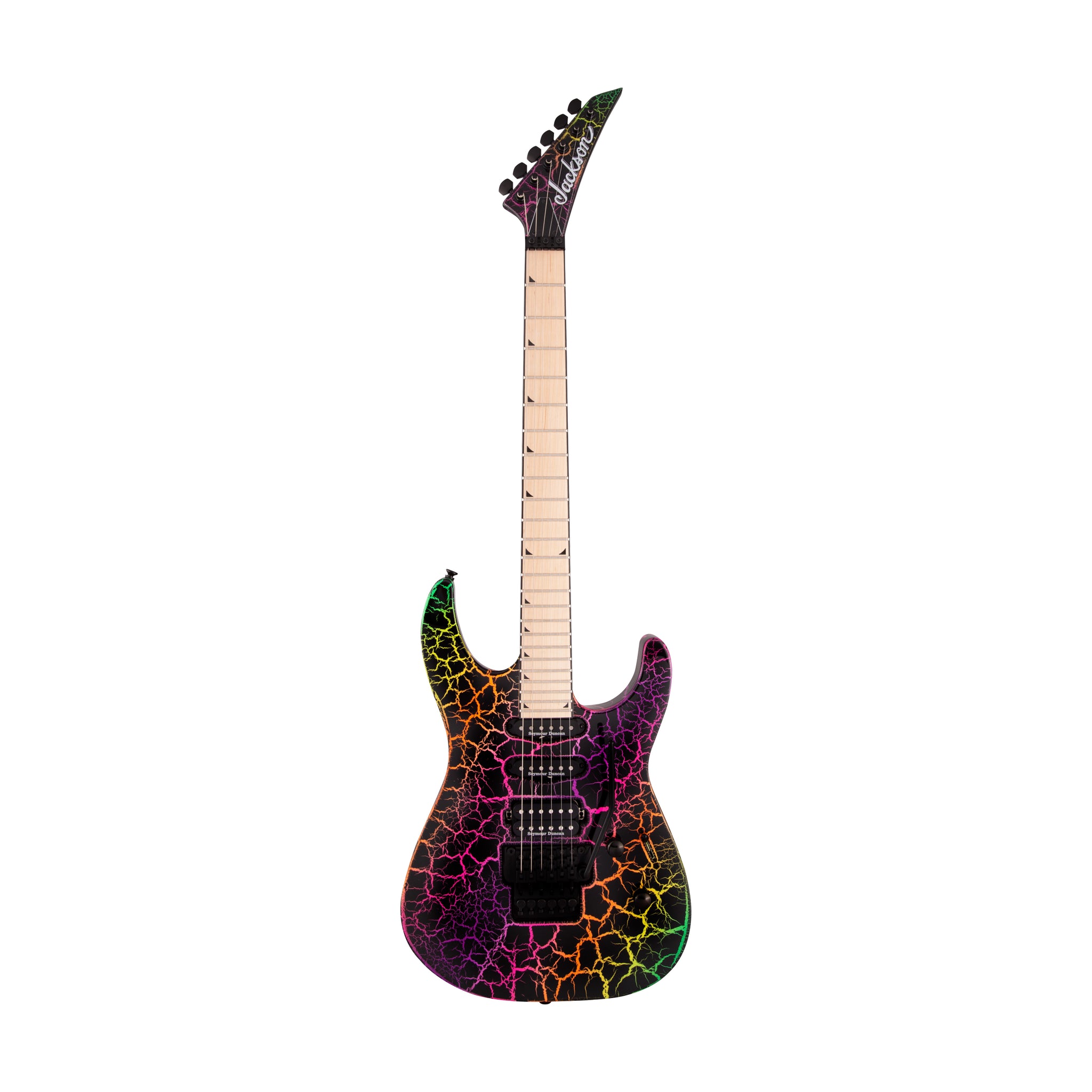 Jackson SL3M Pro Series Soloist Electric Guitar, Maple FB, Rainbow Crackle