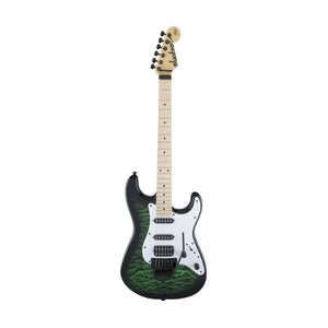 Jackson Adrian Smith SDXQ Electric Guitar, Maple FB, Transparent Green Burst