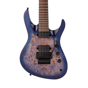 Jackson Pro Series Signature Chris Broderick Soloist 7P Electric Guitar, Laurel FB, Transparent Blu