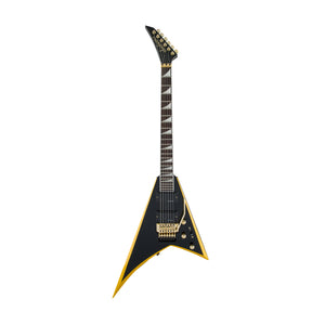 Jackson X Series Rhoads RRX24 Electric Guitar, Black with Yellow Bevels