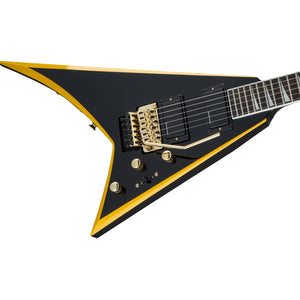 Jackson X Series Rhoads RRX24 Electric Guitar, Black with Yellow Bevels