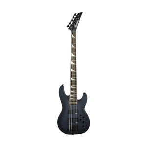Jackson JS Series Concert Bass JS3VQ Guitar, Amaranth FB, Transparent Black