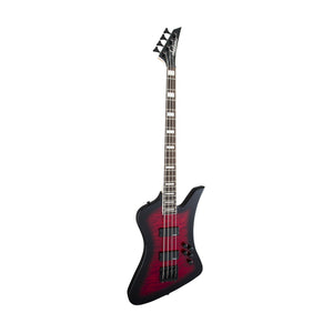 Jackson JS Series Kelly Bird Bass JS3Q Guitar, Amaranth FB, Transparent Red Burst