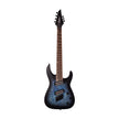 Jackson X Series Soloist SLATX7 QM Multi-Scale Electric Guitar, Trans Blue Burst