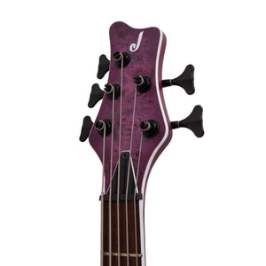 Jackson X Series Spectra Bass SBXP V Electric Guitar, Laurel FB, Transparent Purple Burst