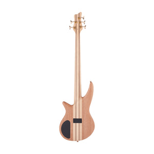 Jackson Pro Series Spectra SBP V Bass Guitar, Caramelized Jatoba FB, Transparent Cherry Burst