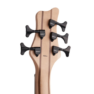 Jackson Pro Series Spectra SBP V Bass Guitar, Caramelized Jatoba FB, Transparent Blue Burst