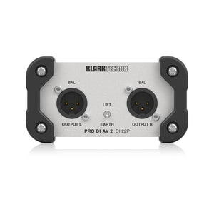 Klark Teknik DI 22P Passive Direct Box w/ Midas Transformer and Extended Dynamic Range