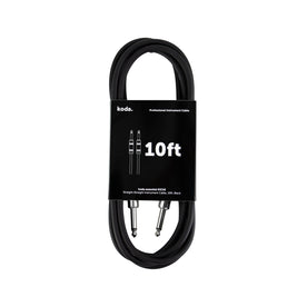 koda essential KIC10 Straight-Straight Instrument Cable, 10ft, Black