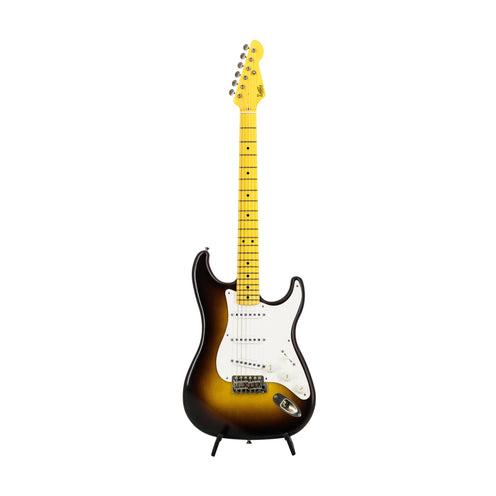 LsL Instruments SSS Chris Fleming Series Saticoy 50s Classic S Style Electric Guitar w/Case, 2 Tone Sunburst