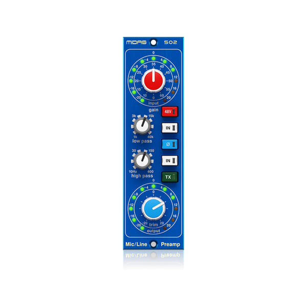 Midas 502 V2 500 Series Microphone Preamp – Swee Lee Philippines