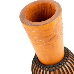 MEINL Percussion ADJ2-L+BAG 12inch Original African Style Rope Tuned Wood Djembe w/Bag, Water Rhythm