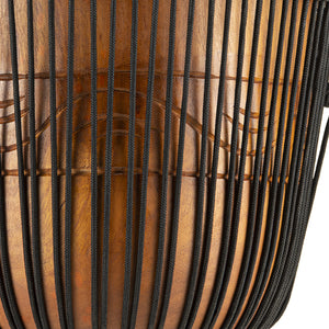 MEINL Percussion ADJ2-L+BAG 12inch Original African Style Rope Tuned Wood Djembe w/Bag, Water Rhythm