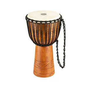 MEINL Percussion ADJ2-M+BAG 10inch Original Arifican Style Rope Tuned Wood Djembe w/Bag, Water Rhyth