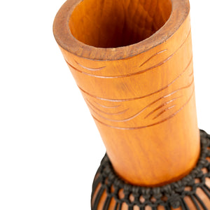 MEINL Percussion ADJ2-M+BAG 10inch Original Arifican Style Rope Tuned Wood Djembe w/Bag, Water Rhyth