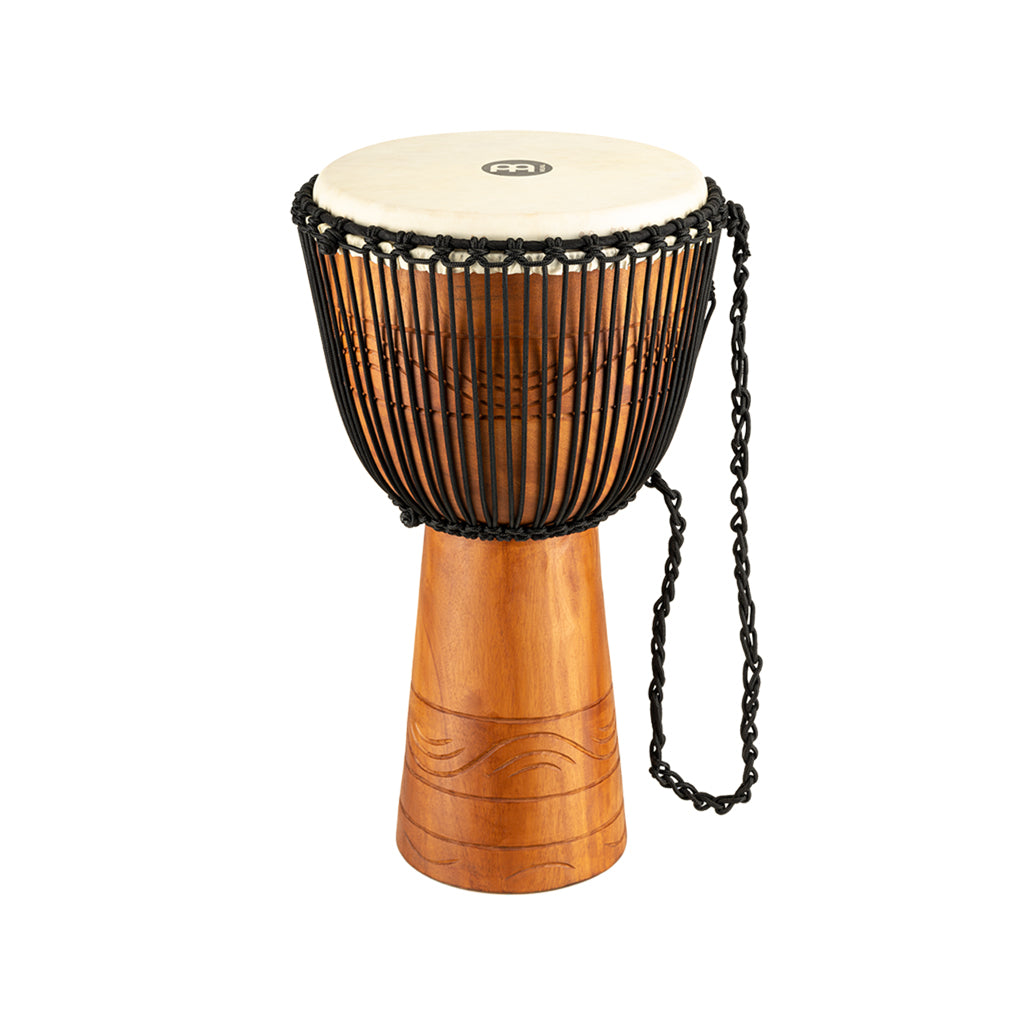 MEINL Percussion ADJ2-XL+BAG 13inch Original Arifican Style Rope Tuned Wood Djembe w/Bag, Water Rhyt