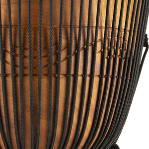 MEINL Percussion ADJ2-XL+BAG 13inch Original Arifican Style Rope Tuned Wood Djembe w/Bag, Water Rhyt