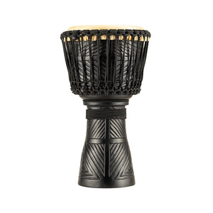 MEINL Percussion DJFS1-M 10inch Wood Djembefola, Tiki Black
