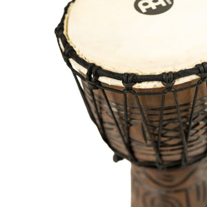 MEINL Percussion HDJ17-S 8inch Rope Tuned Headliner Series Wood Djembe, Artifact Series, Brown