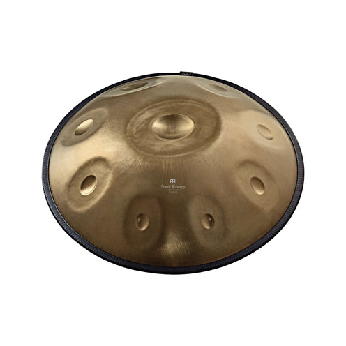 MEINL Sonic Energy HPSTL91 Sensory Series Stainless Steel Handpan in D Amara 9, 440Hz, Vintage Gold