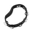 MEINL Percussion HTBK Headliner Series Handheld ABS Tambourine, 1 Row, Black