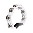 MEINL Percussion HTMT1WH Headliner Series Handheld ABS Tambourine, 2 Rows, White
