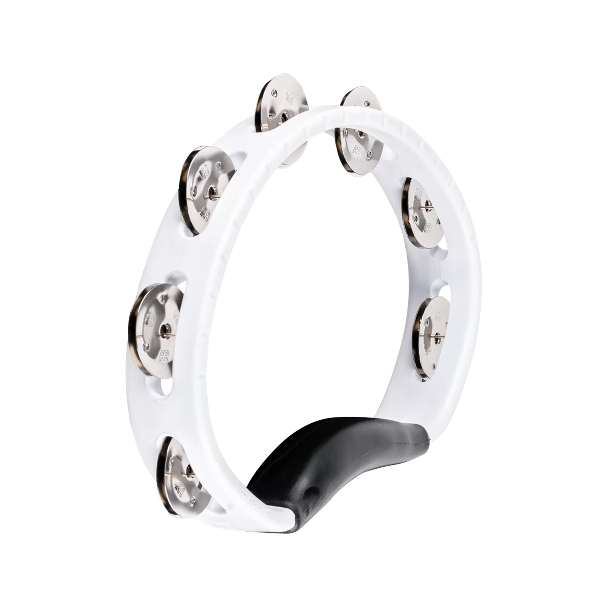 MEINL Percussion HTWH Headliner Series Handheld ABS Tambourine, 1 Row, White
