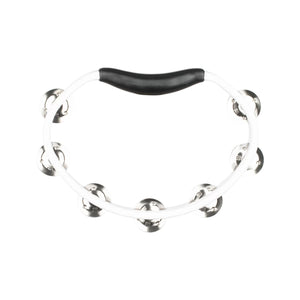 MEINL Percussion HTWH Headliner Series Handheld ABS Tambourine, 1 Row, White