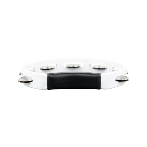 MEINL Percussion HTWH Headliner Series Handheld ABS Tambourine, 1 Row, White