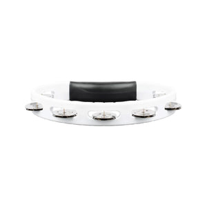 MEINL Percussion HTWH Headliner Series Handheld ABS Tambourine, 1 Row, White