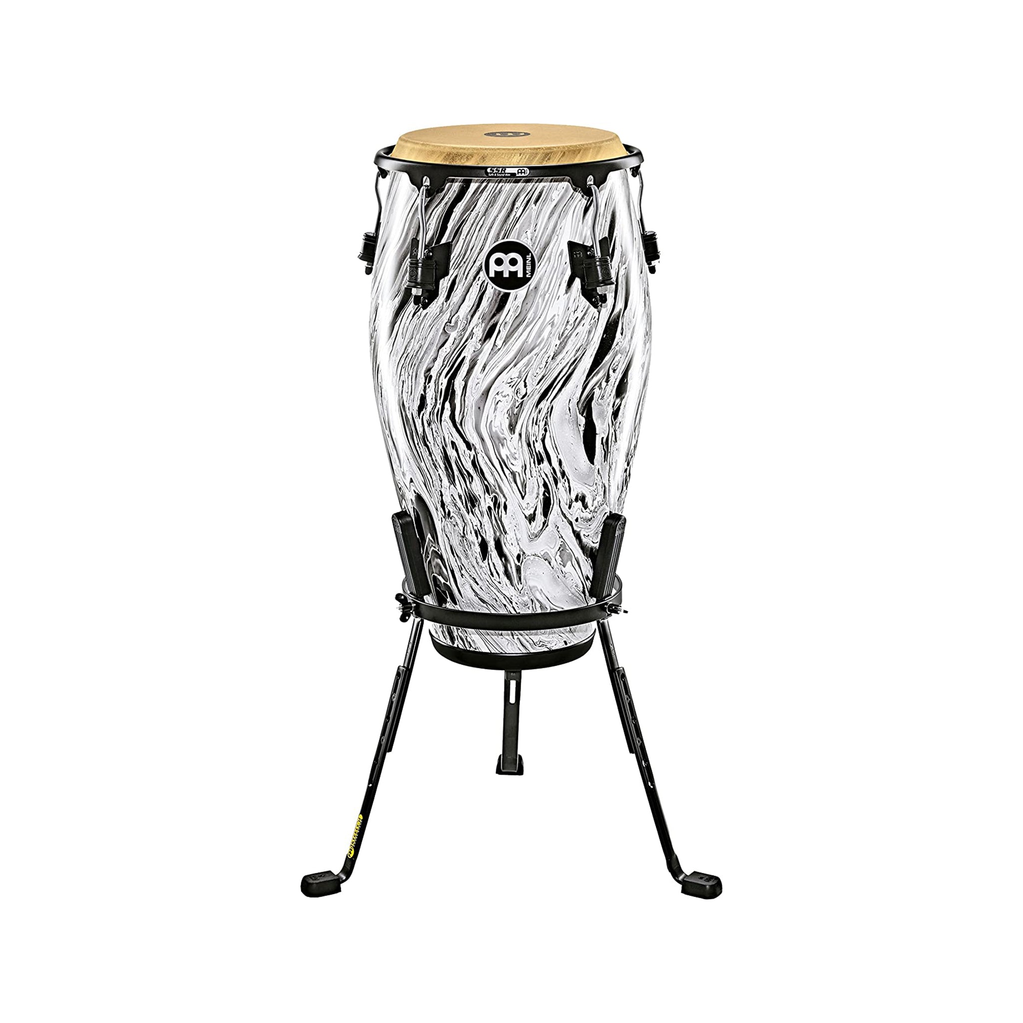MEINL Percussion MCC1134WHM 11.75in Marathon Designer Quinto w/Steely II Conga Stand, White Marble