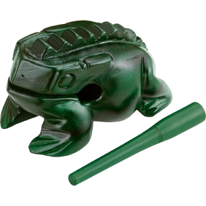 NINO Percussion NINO516GR Wood Frog Guiro, X-Large, Green