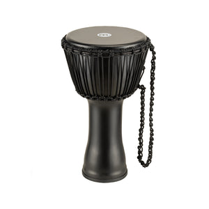 MEINL Percussion PADJ4-M-G 10inch Rope Tuned Travel Series Djembe, Goat Head, Phantom Black