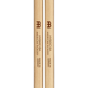 MEINL SB132 Hybrid 8A Hickory Drum Stick, Wood Tip