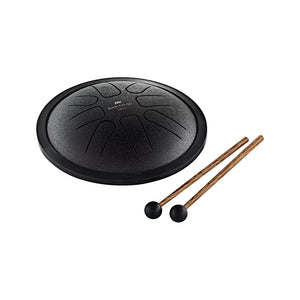MEINL Sonic Energy SSTD1BK Small Steel Tongue Drum, F Minor, Black