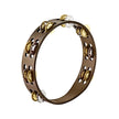 MEINL Percussion TA2VM-WB Vintage Wood Tambourine, Mix Jingles(Nickel & Brass), Walnut Brown