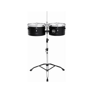 MEINL Percussion TI1BK 13+14inch Floatune Series Timbales, Black