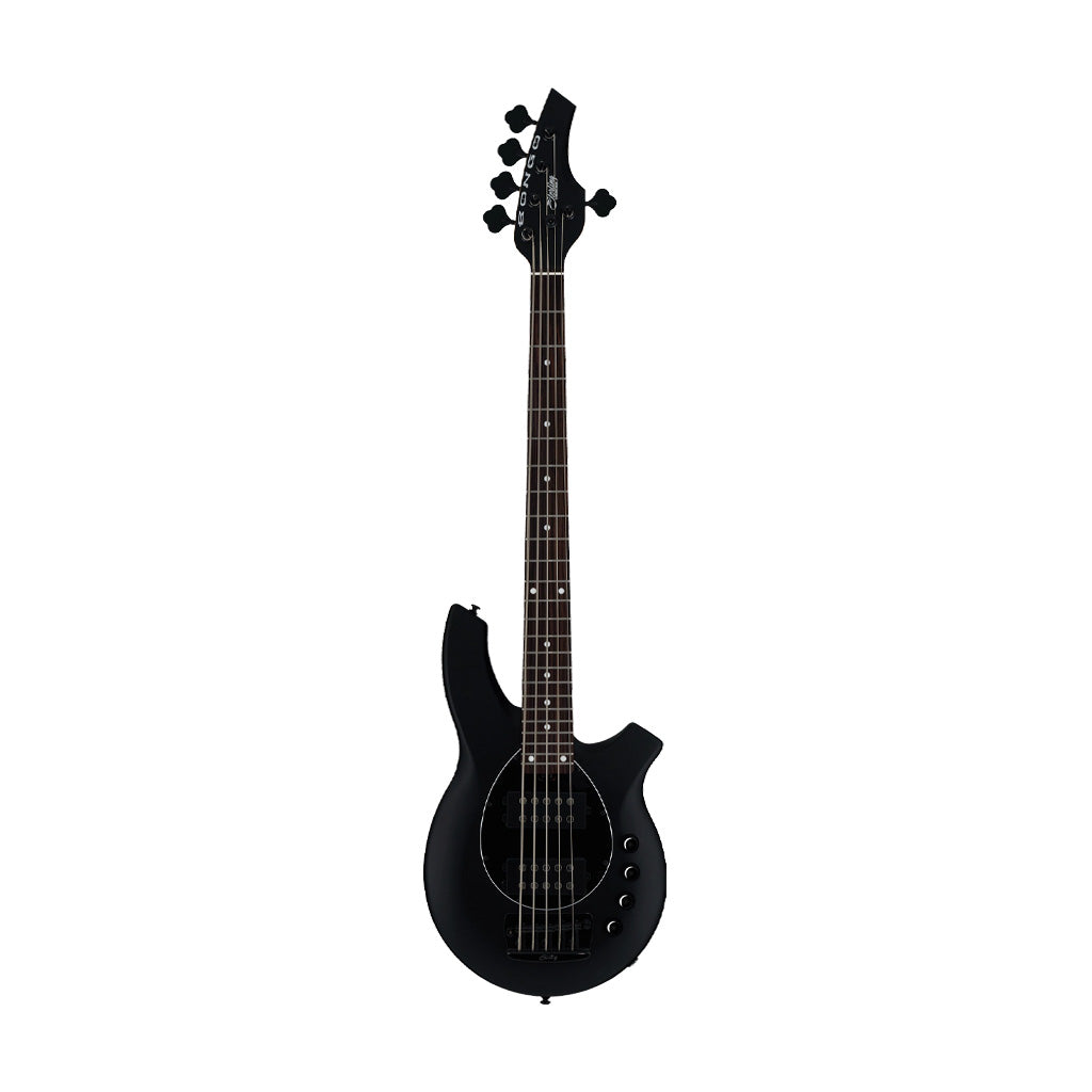 Sterling by Music Man Bongo 5-String Bass Guitar, Stealth Black