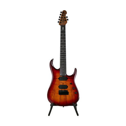 Sterling by Music Man JP157DSM John Petrucci Signature 7-string Electric Guitar, Blood Orange Burst