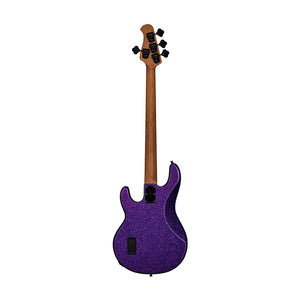 Sterling by Music Man Ray34 4-String Bass Guitar, Purple Sparkle