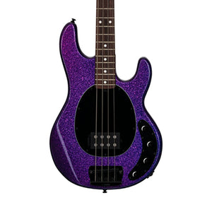 Sterling by Music Man Ray34 4-String Bass Guitar, Purple Sparkle