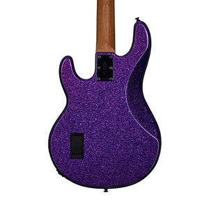 Sterling by Music Man Ray34 4-String Bass Guitar, Purple Sparkle