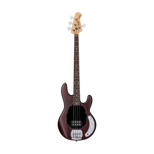 Sterling by Music Man RAY4 StingRay Bass Guitar, Jatoba FB, Walnut Satin (ST-RAY4-WS-J1)
