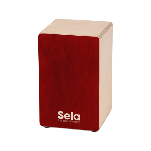 Sela SE-184 Primera Cajon, Red Bundle w/Bag & Cajon Pad