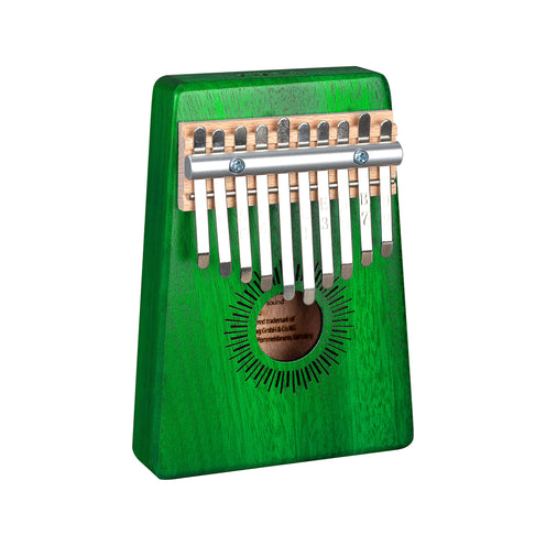 Sela SE-243 Hollowbody Mahogany Kalimba 10 Keys w/Bag, Green