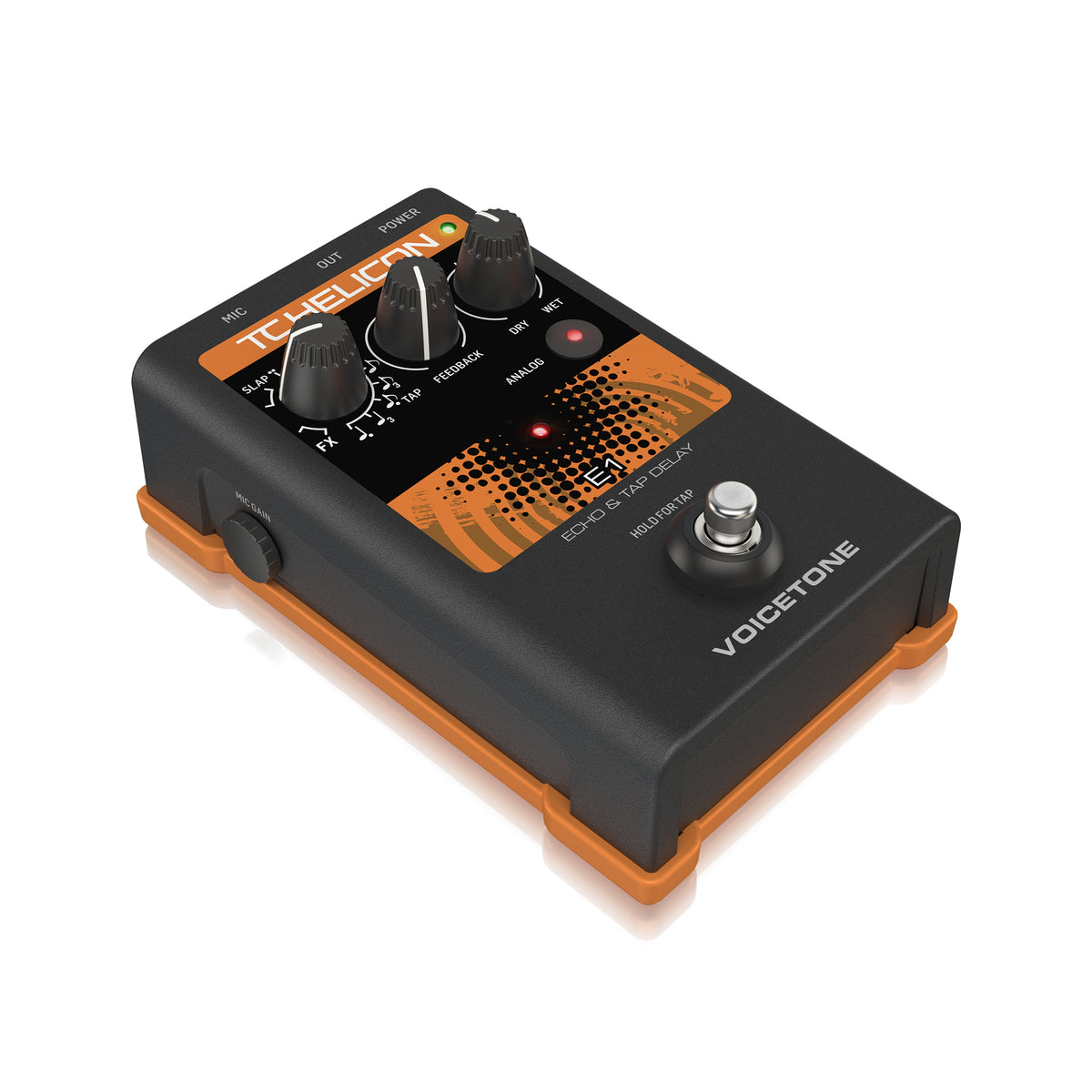 ■TC HELICON VoiceTone E1 Echo&Tap Delay TC-Helicon VoiceTone E1 Echo and Tap Delay Vocal Effects Pedal